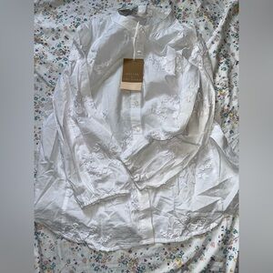 White Embroidered Blouse